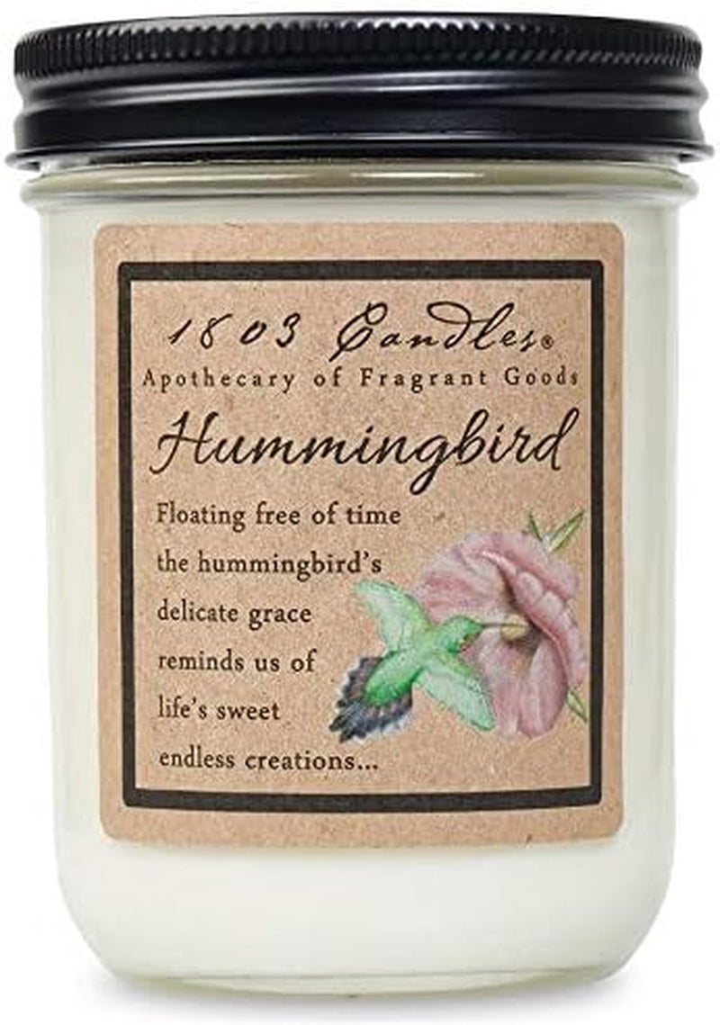 1803 Candles - 14 Oz. Jar Soy Candles - (Hummingbird)