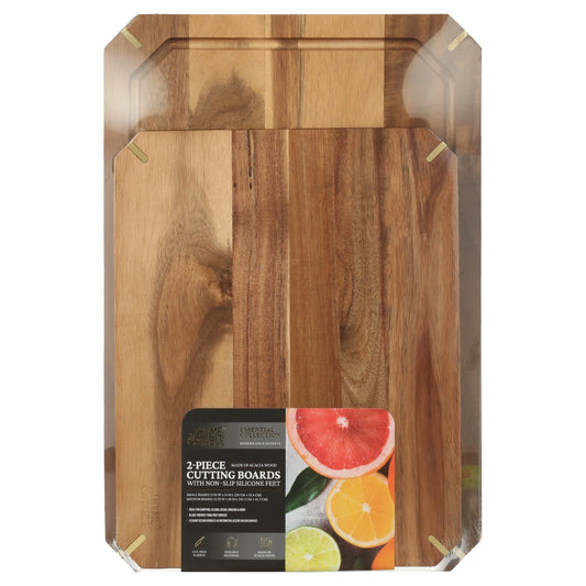 2-Piece Acacia Cutting Board Set